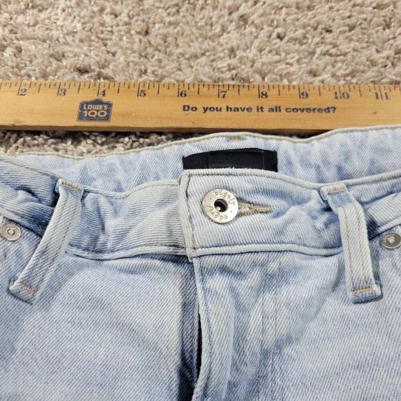 Edgely by Maurices Jeans Womens 6 Straight Cargo Light Wash Denim Stain Flaw* - Picture 3 of 7